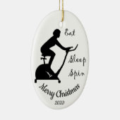 Custom Dated Christmas Spinning class, Zyklus Keramikornament (Rechts)