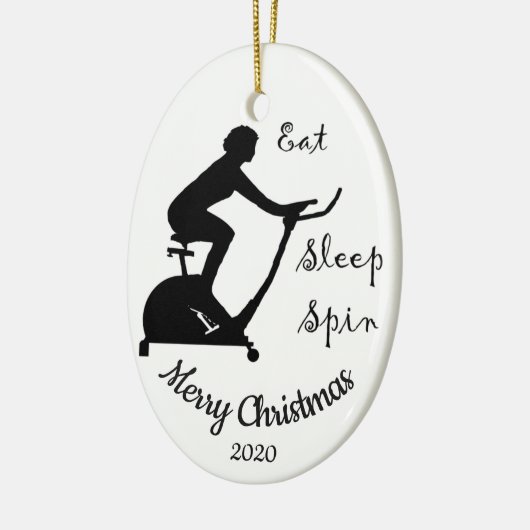Custom Dated Christmas Spinning class, Zyklus Keramikornament (Links)