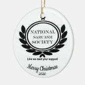 Custom Dating Christmas Fun Sarcasm Society Keramikornament (Links)