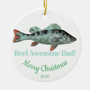 Custom Dating Christmas Reel Phantastischer Vater  Keramikornament
