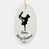 Custom Dating Christmas Skateboard Keramik Ornament (Rechts)