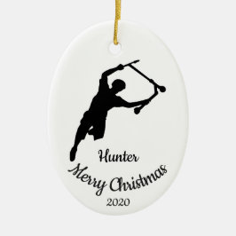 Custom Dating Christmas Skateboard Keramik Ornament