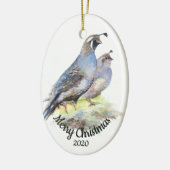 Custom Dating Christmas Wasserfarbe California Qua Keramikornament (Links)