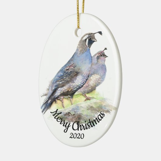 Custom Dating Christmas Wasserfarbe California Qua Keramikornament (Links)
