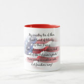 Custom Dating Patriotic USA Beverage Tasse (Zentrum)