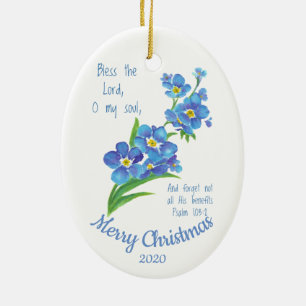 Custom Dating Weihnachten segne den Herrn Keramik Ornament