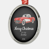 Custom Dating Weihnachtsmann Autos Bruder Ornament Aus Metall (Links)