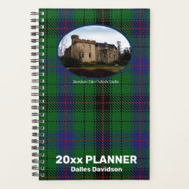 Custom Davidson Scottish Clan Castle Tartan Weekly Planer
