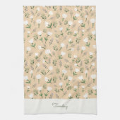 Custom Day Towel – Vanilla Floral Style Geschirrtuch (Vertikal)