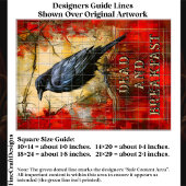 Custom “Dead and Breakfast” Spooky Raven Art ET3L Seidenpapier