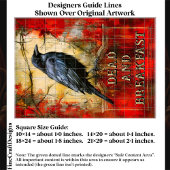 Custom “Dead and Breakfast” Spooky Raven Art ET3R Seidenpapier