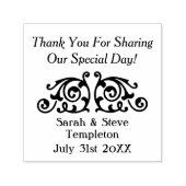 Custom Decal Wedding Danke Rubber Briefmarke Permastempel (Design)