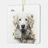 Custom Ded Christmas Great Pyrenäen Dog Pet Keramikornament (Links)