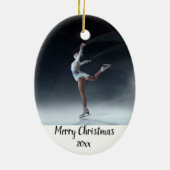 Custom Ded Skaten Skater Skate Weihnachten Keramik Ornament (Hinten)