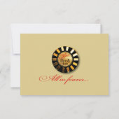 ::CUSTOM: Dee & Jon Las Vegas UAWG 5x3.5 RSVP Karte (Rückseite)