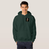 Custom Deep Forest Green Walking Tiger Mens Hoodie (Vorne ganz)