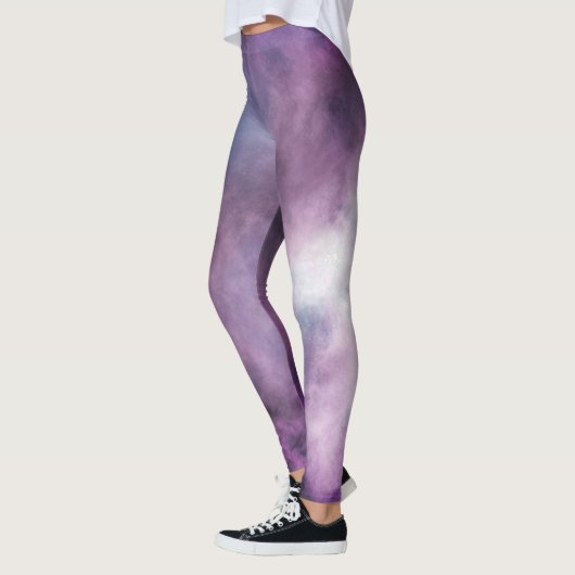 Custom Deep Lila Magical Galaxy Leggings (Links)
