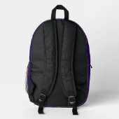 Custom Deep Lila Specklack - Bulk Orders Bedruckter Rucksack (Rückseite)