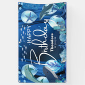Custom Deep Sea Birthday Banner (Vertikal)