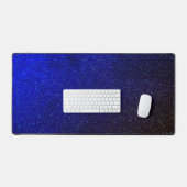 Custom Deep Space Blue Desk Mat - Cosmic & Bold Schreibtischunterlage (Tastatur & Maus)