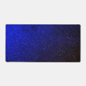 Custom Deep Space Blue Desk Mat - Cosmic & Bold Schreibtischunterlage (Vorderseite)