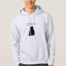 Custom Deep Thinking Mode Cat Men's Hoodie