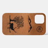 Custom Deer Silhouette Apple iPhone 12 Fall Case-Mate iPhone Hülle (Rückseite (Horizontal))