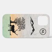 Custom Deer Silhouette Apple iPhone 12 Fall Case-Mate iPhone Hülle (Rückseite (Horizontal))