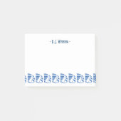 Custom Deko Blue Racing Sailbots Sticky Notes Post-it Klebezettel (Vorderseite)