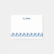 Custom Deko Blue Racing Sailbots Sticky Notes