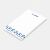 Custom Deko Blue Racing Sailbots Sticky Notes Post-it Klebezettel (angewinkelt)