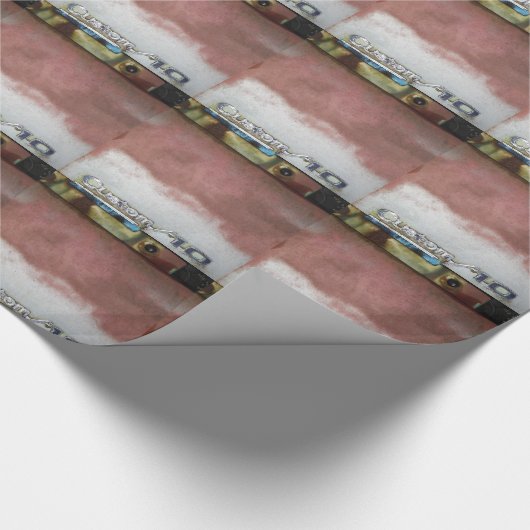 Custom Deluxe Rosa und Weiß Geschenkpapier (Ecke)