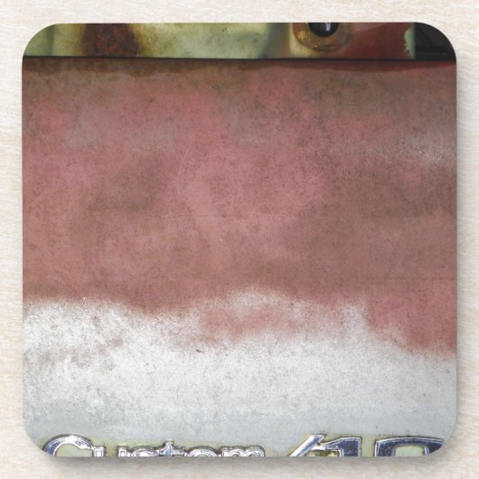 Custom Deluxe Rosa und Weiß Getränkeuntersetzer (Vorderseite)