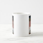 Custom Deluxe Rosa und Weiß Kaffeetasse (Mittel)