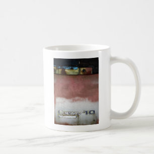 Custom Deluxe Rosa und Weiß Kaffeetasse
