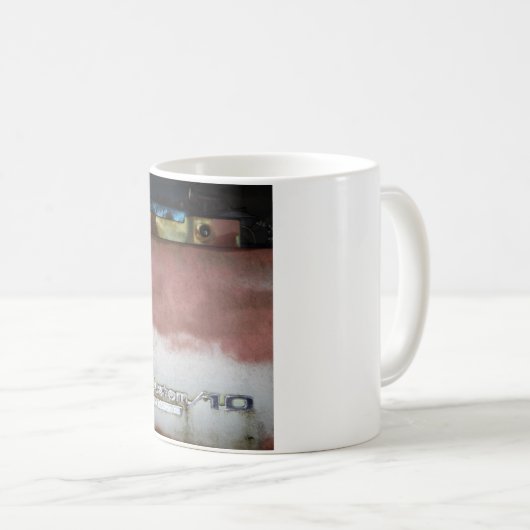 Custom Deluxe Rosa und Weiß Kaffeetasse (VorderseiteRechts)