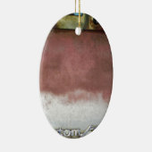 Custom Deluxe Rosa und Weiß Keramik Ornament (Rechts)