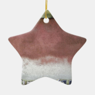 Custom Deluxe Rosa und Weiß Keramikornament