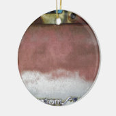 Custom Deluxe Rosa und Weiß Keramikornament (Links)