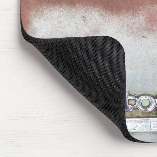 Custom Deluxe Rosa und Weiß Mousepad (Ecke)