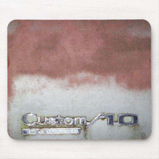 Custom Deluxe Rosa und Weiß Mousepad (Vorne)