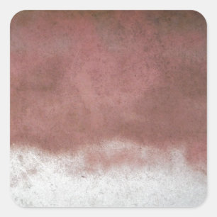 Custom Deluxe Rosa und Weiß Quadratischer Aufkleber