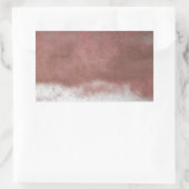 Custom Deluxe Rosa und Weiß Rechteckiger Aufkleber (Tasche)