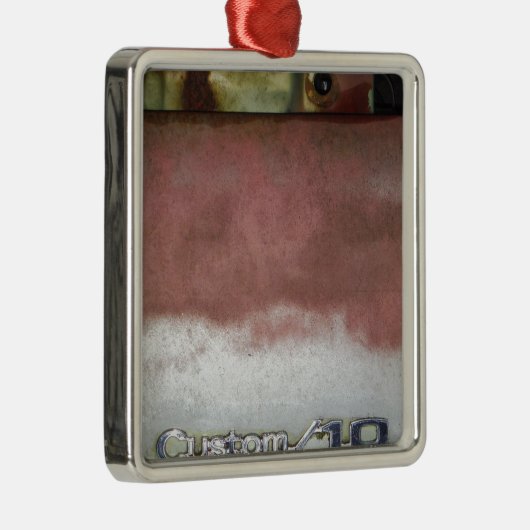 Custom Deluxe Rosa und Weiß Silbernes Ornament (Rechts)