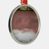 Custom Deluxe Rosa und Weiß Silbernes Ornament (Rechts)