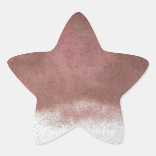 Custom Deluxe Rosa und Weiß Stern-Aufkleber (Vorderseite)