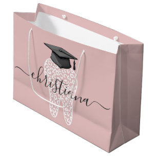 Custom Dental Abschluss Leopard Print Tooth Grad Große Geschenktüte