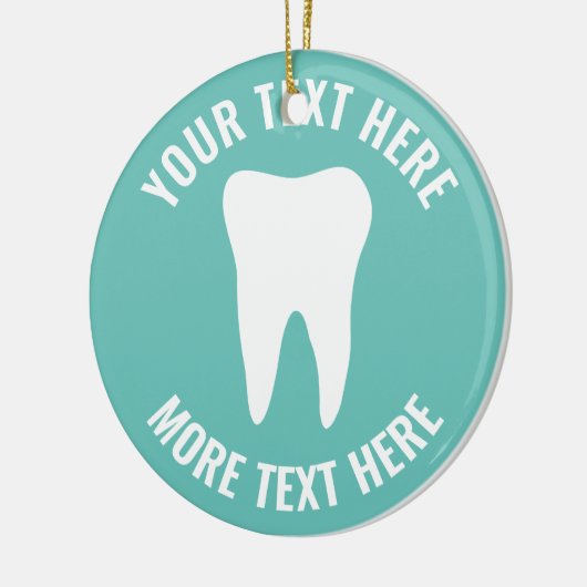 Custom dental office Christmas tree ornament gift (Links)