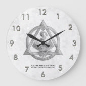 Custom Dentist Clock White Große Wanduhr (Vorderseite)