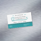 Custom Dentist Refrigerator Magnetic Business Card Magnetische Visitenkarte (Beispiel)